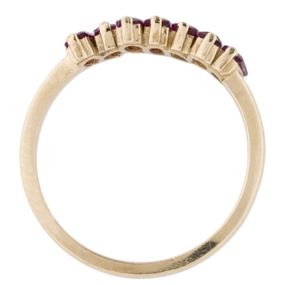Kalan Rhodolite 14K Yellow Gold Featuring 0.91 Carat Baguette Rhodolite - Picture 2 of 4